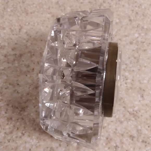 Vintage Waterford Octagonal Crystal Quartz Desk Clock - Picture 3 of 5